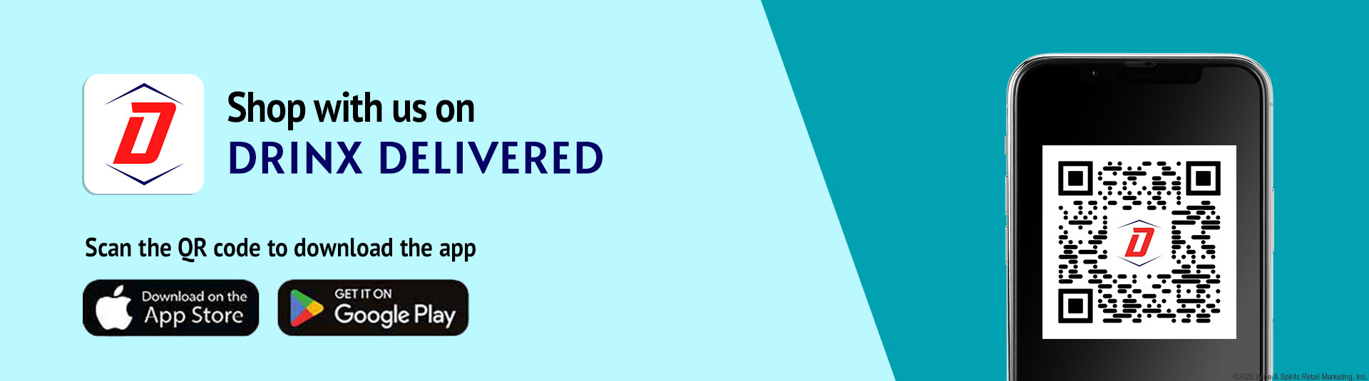 Drinx delivered app banner